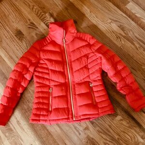 Michael Kors Orange Packable Down Fill Jacket-Size Large-Perfect